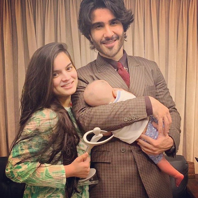 Syeda Alizey Fatima Raza along with her husband